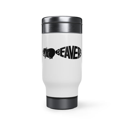 Stainless Steel Travel Mug with Handle, 14oz