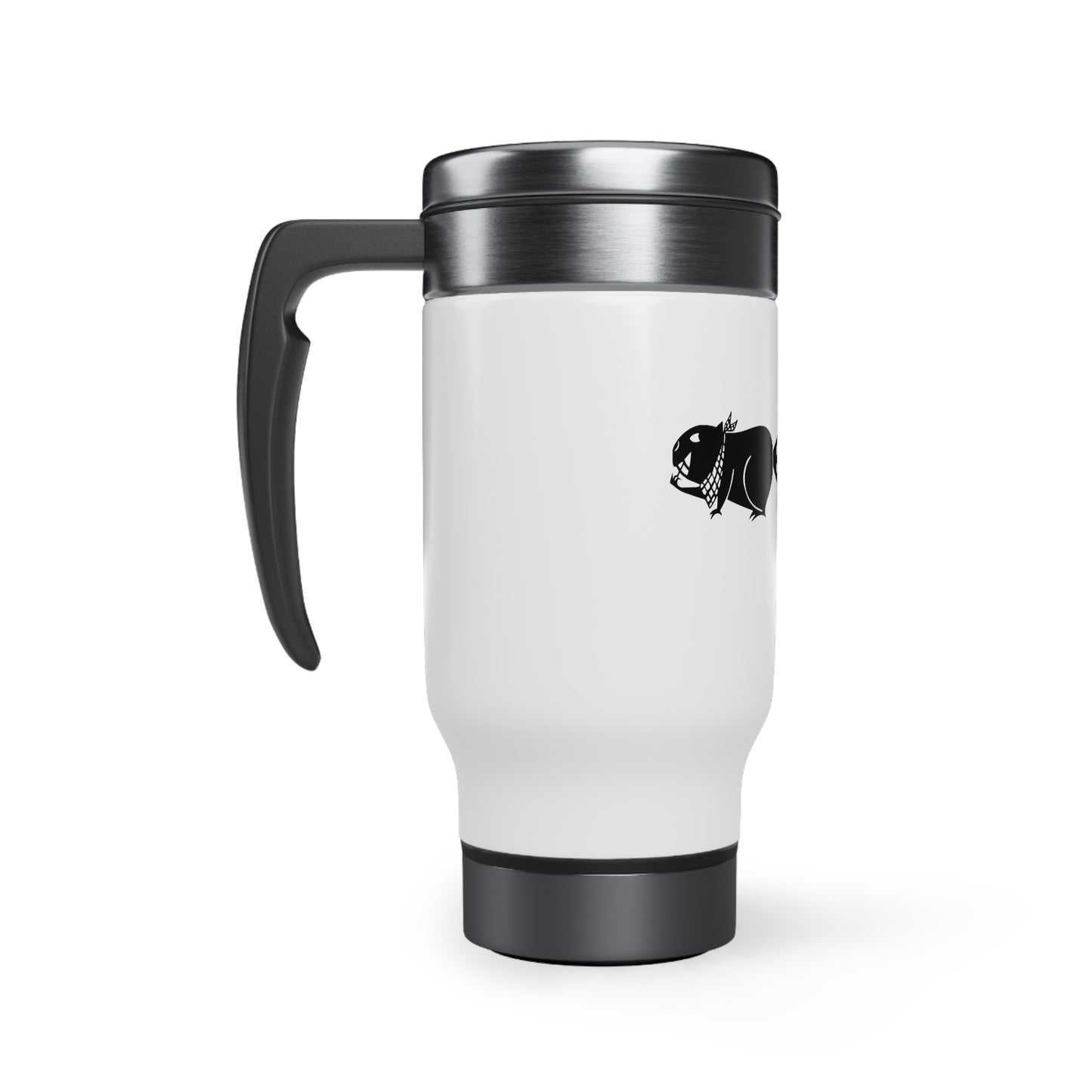 Stainless Steel Travel Mug with Handle, 14oz